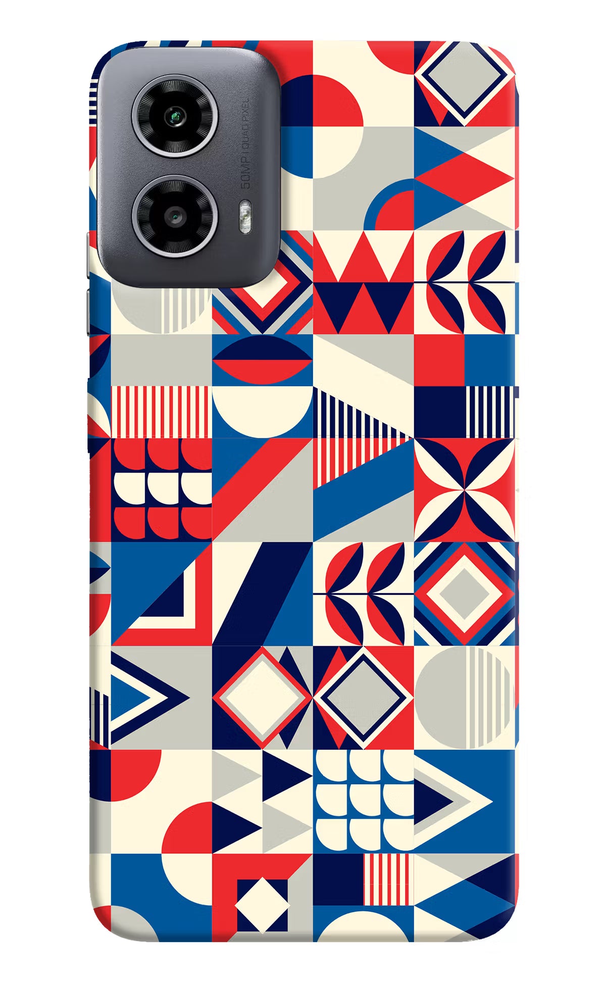 Colorful Pattern Moto G34 5G Hard Case Back Cover by Casekaro