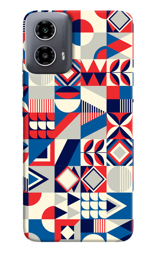 Colorful Pattern Moto G34 5G Hard Case Back Cover by Casekaro