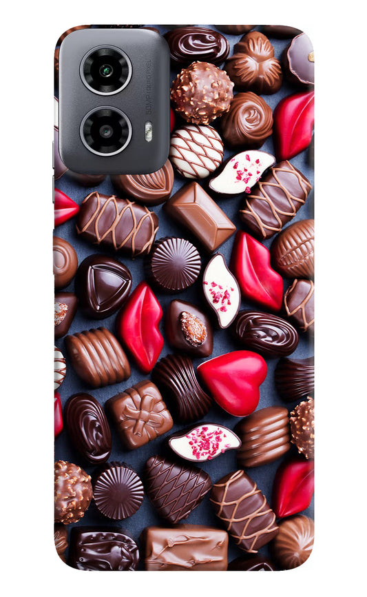 Chocolates Moto G34 5G Hard Case Back Cover by Casekaro