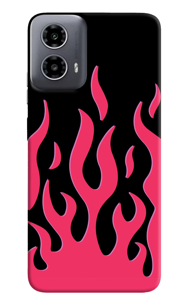 Fire Flames Moto G34 5G Hard Case Back Cover by Casekaro