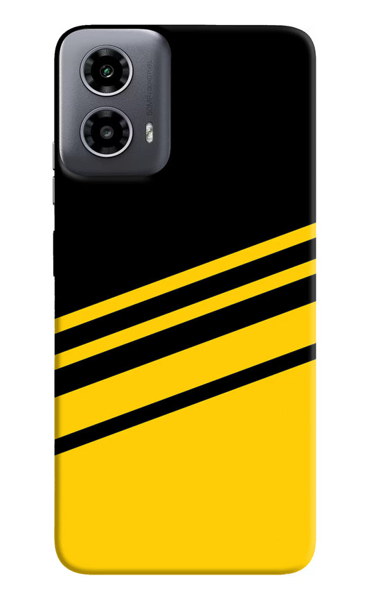 Yellow Shades Moto G34 5G Hard Case Back Cover by Casekaro