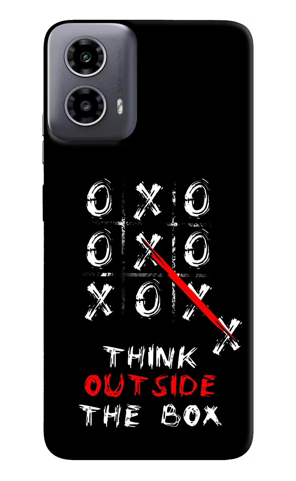 Think out of the BOX Moto G34 5G Hard Case Back Cover by Casekaro