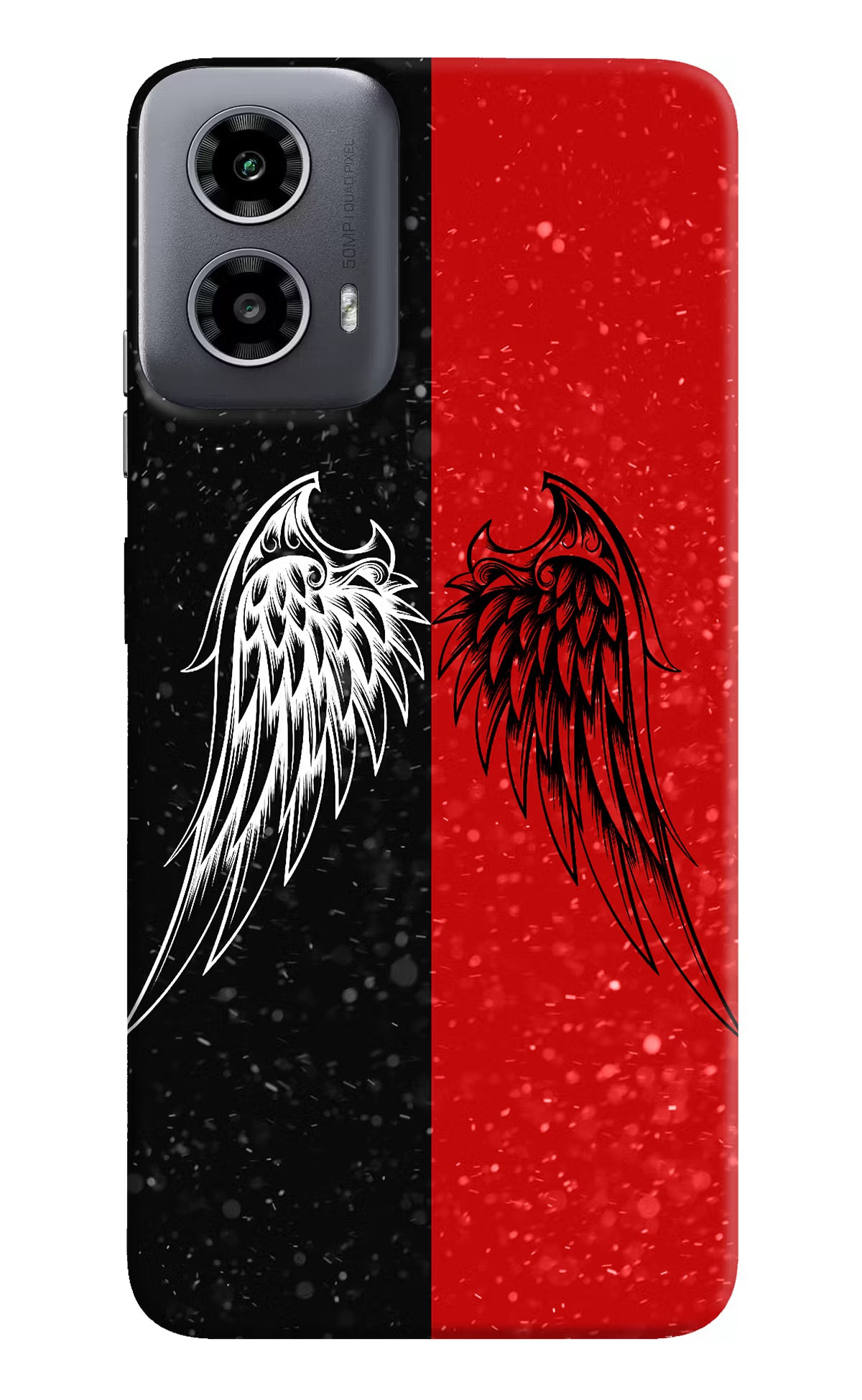 Wings Moto G34 5G Hard Case Back Cover by Casekaro