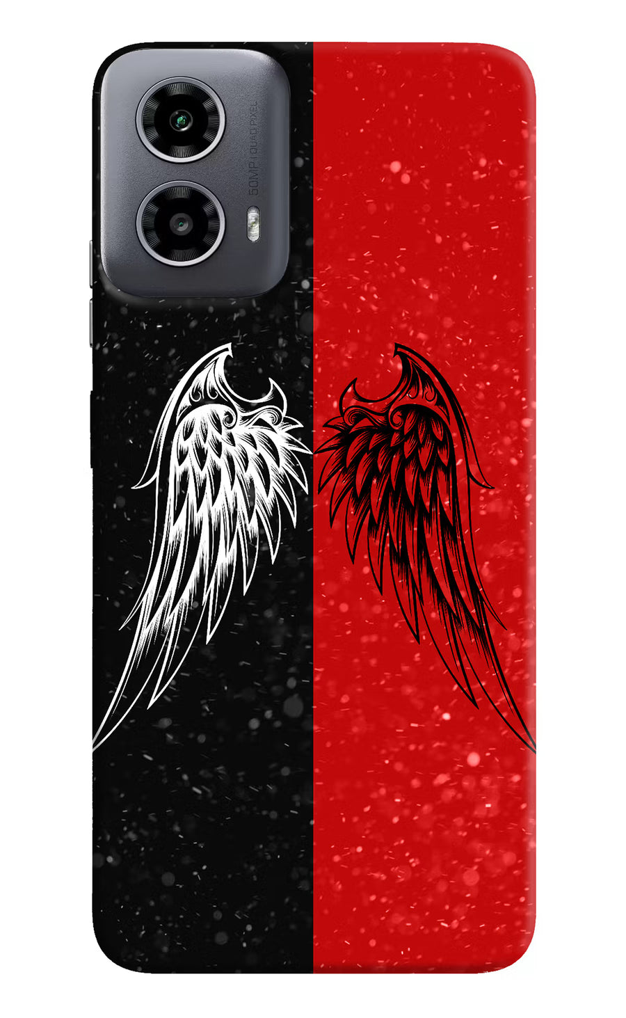 Wings Moto G34 5G Back Cover, Hard case