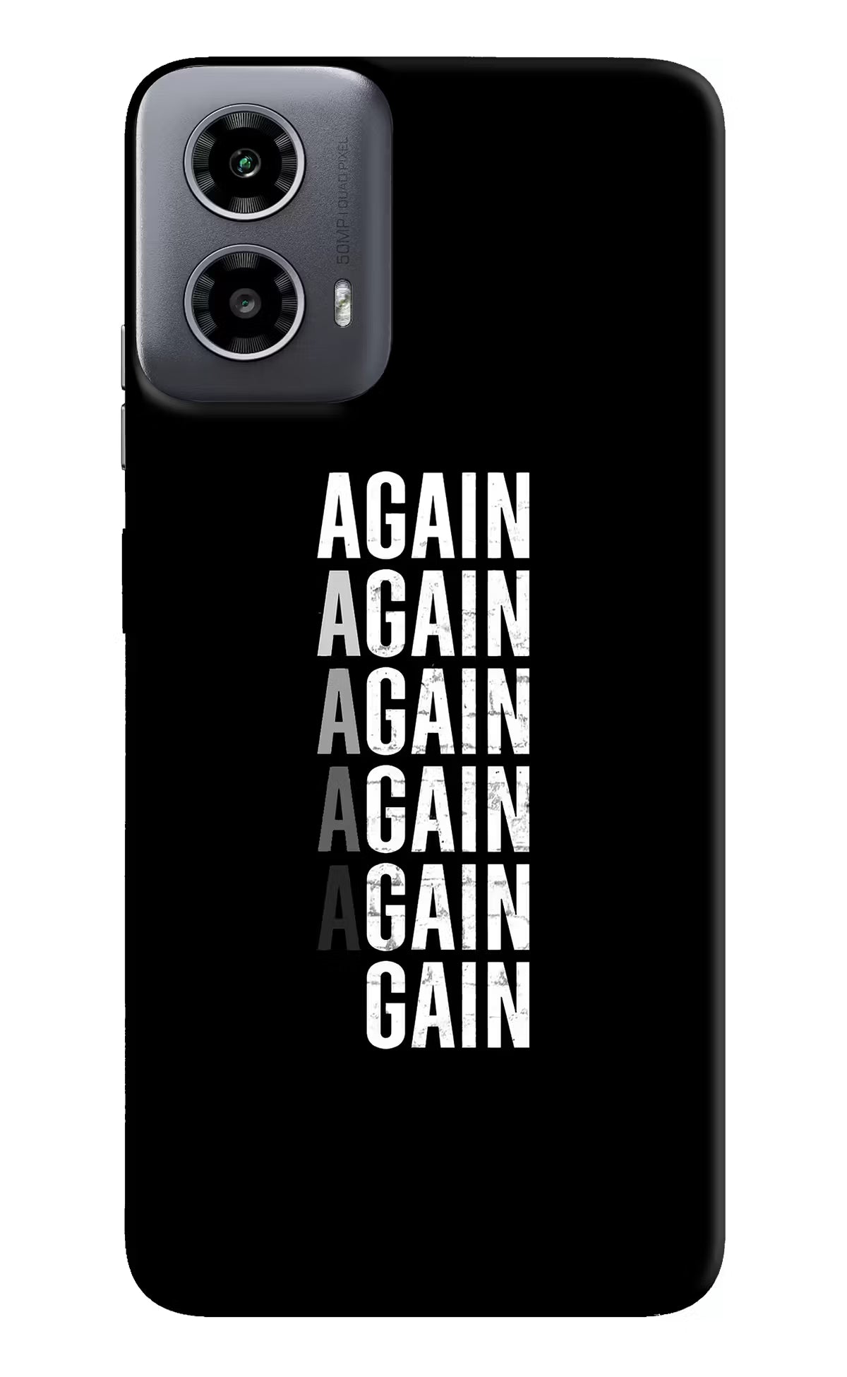Again Again Gain Moto G34 5G Hard Case Back Cover by Casekaro