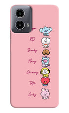 BTS names Moto G34 5G Hard Case Back Cover by Casekaro