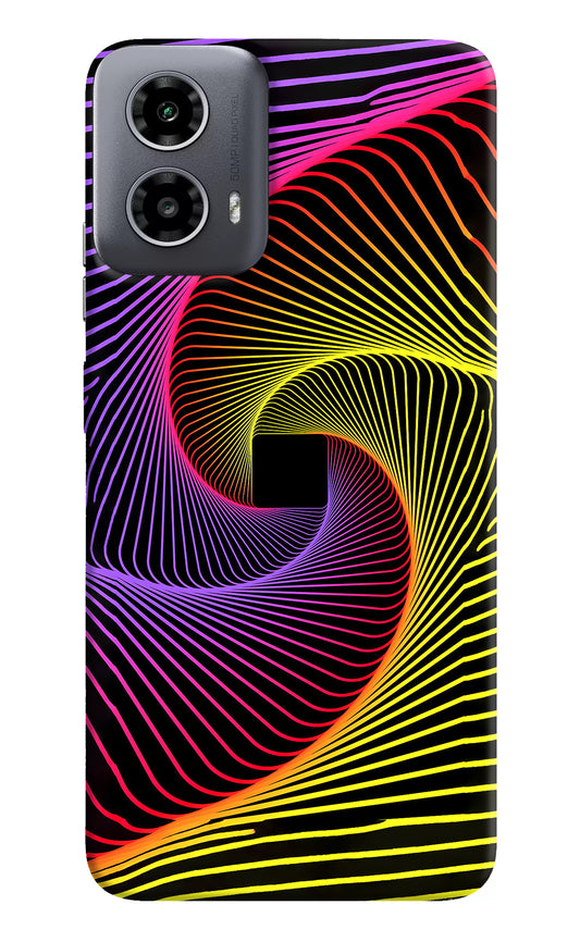 Colorful Strings Moto G34 5G Back Cover