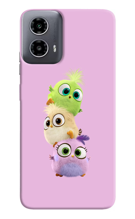 Cute Little Birds Moto G34 5G Hard Case Back Cover by Casekaro