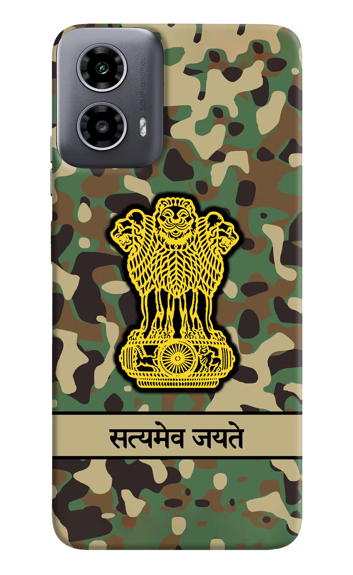 Satyamev Jayate Army Moto G34 5G Hard Case Back Cover by Casekaro