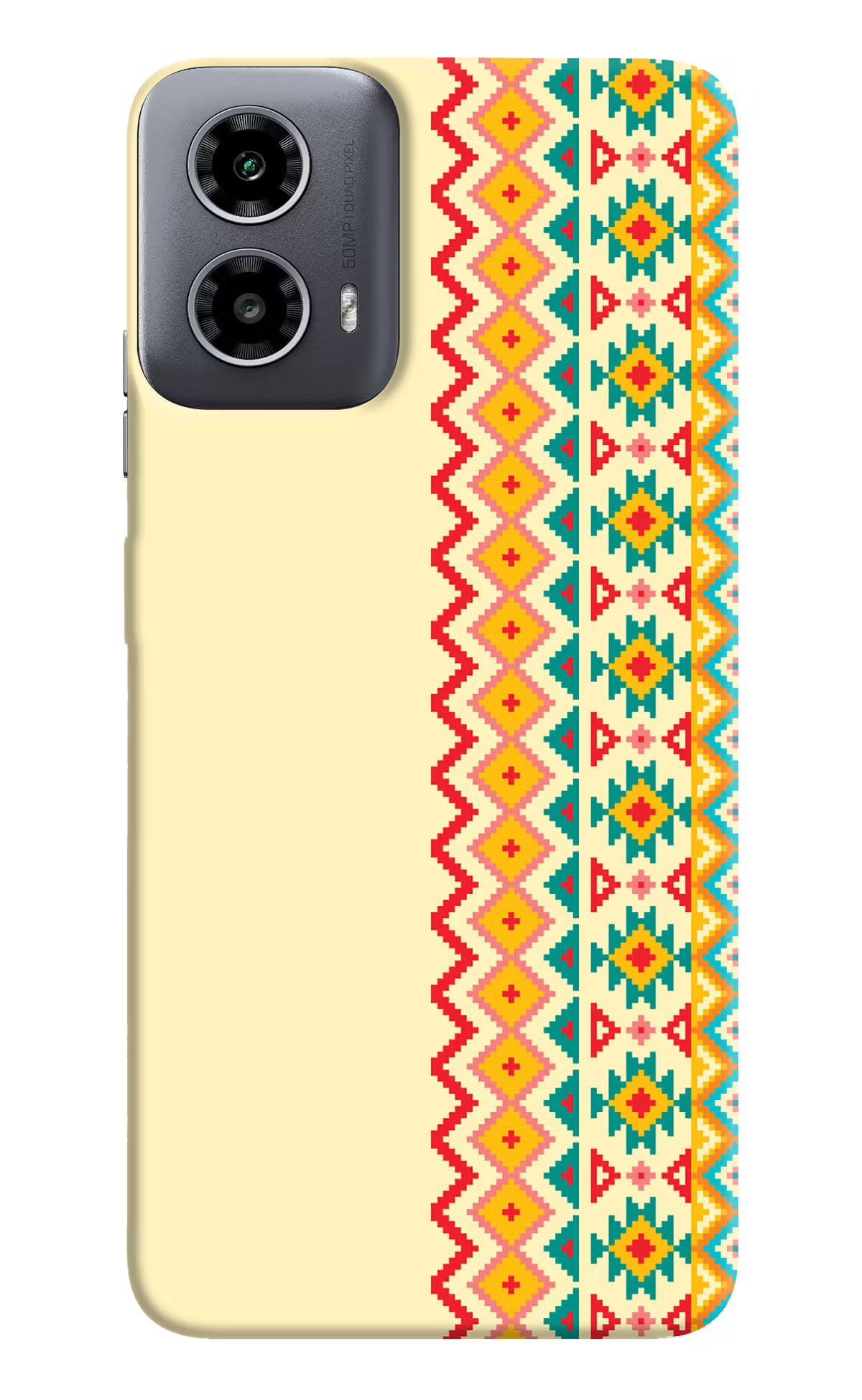 Ethnic Seamless Moto G34 5G Hard Case Back Cover by Casekaro