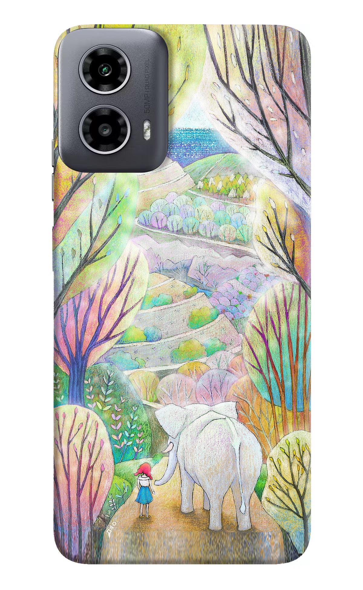 Nature Painting Moto G34 5G Hard Case Back Cover by Casekaro