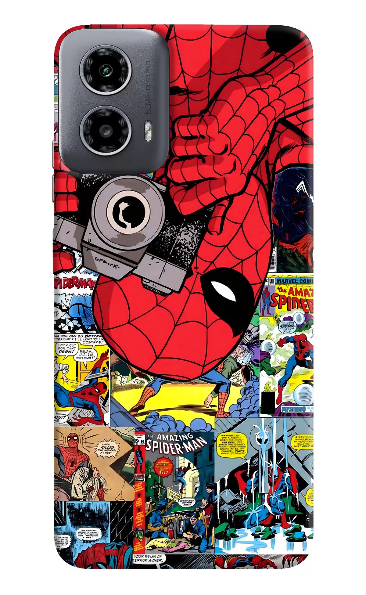 Spider Man Moto G34 5G Hard Case Back Cover by Casekaro