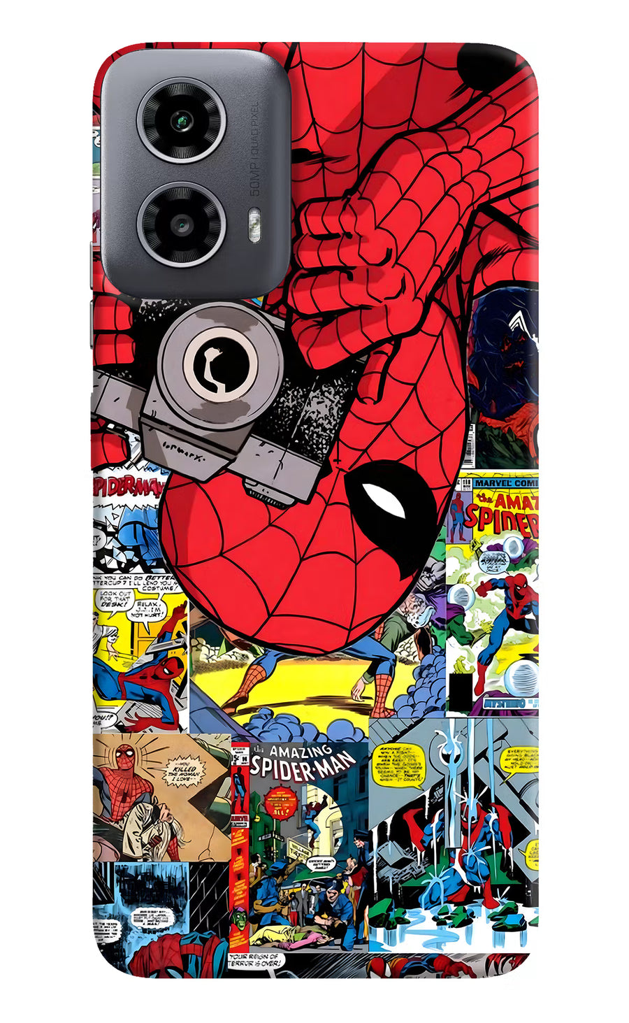 Spider Man Moto G34 5G Back Cover, Hard case