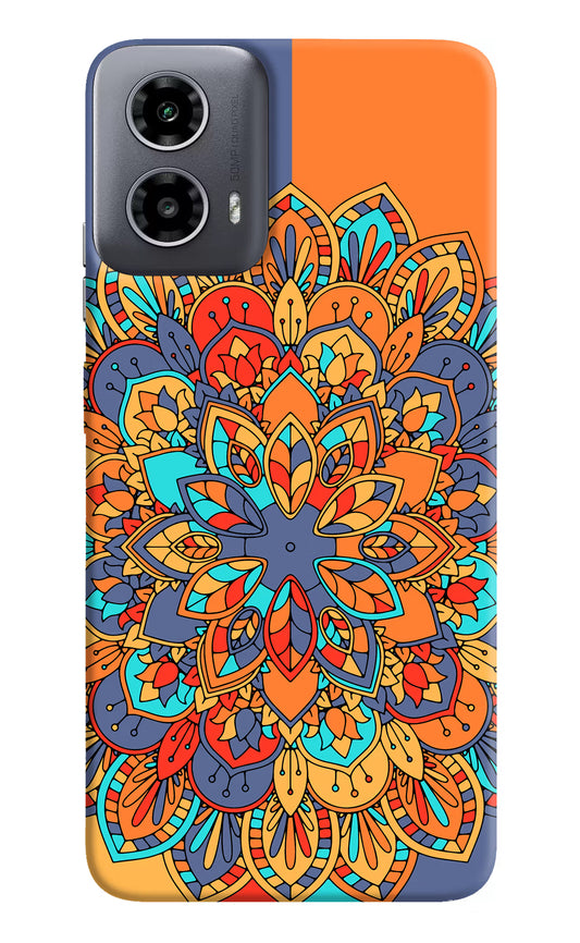 Color Mandala Moto G34 5G Hard Case Back Cover by Casekaro