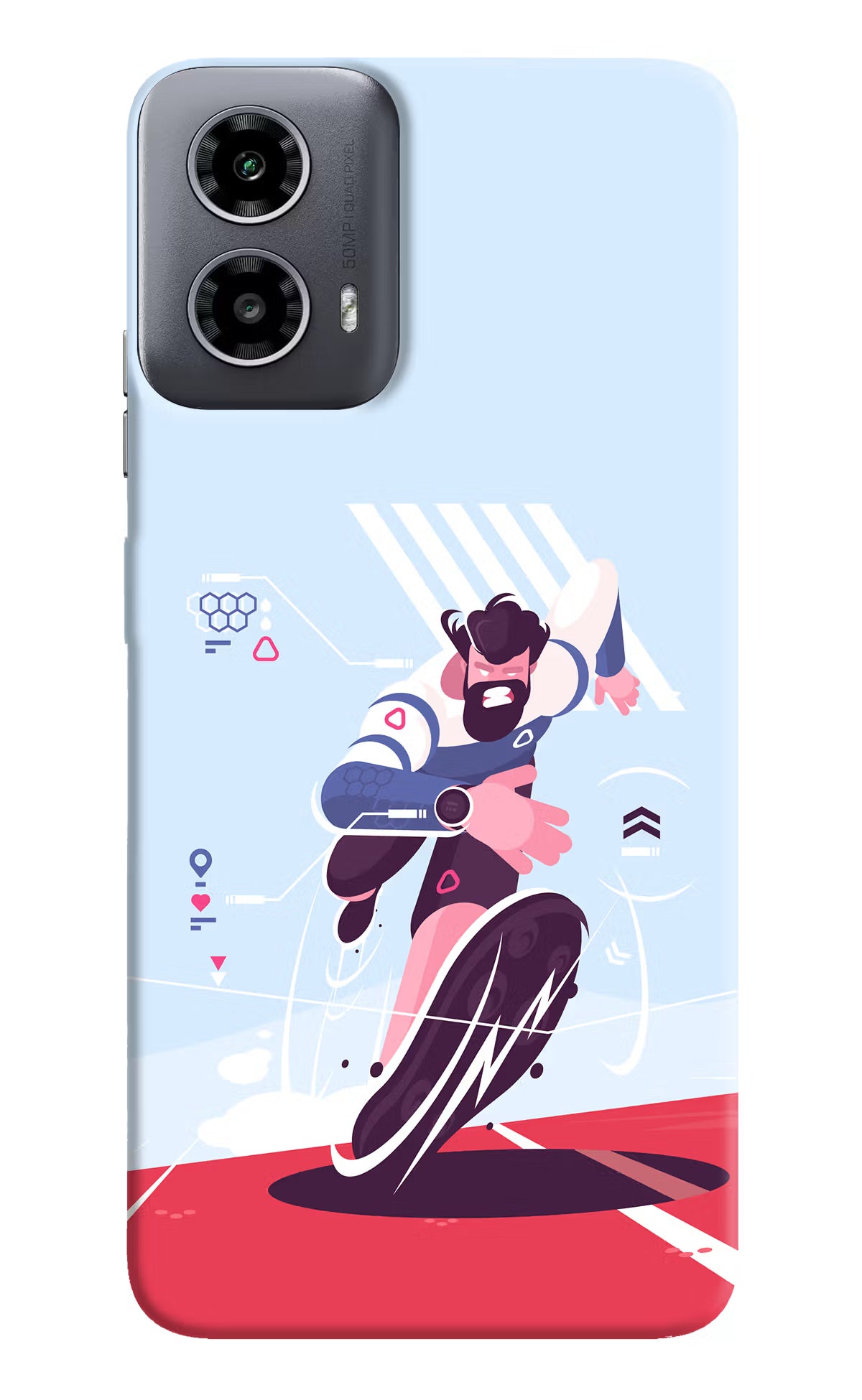 Run Pro Moto G34 5G Hard Case Back Cover by Casekaro
