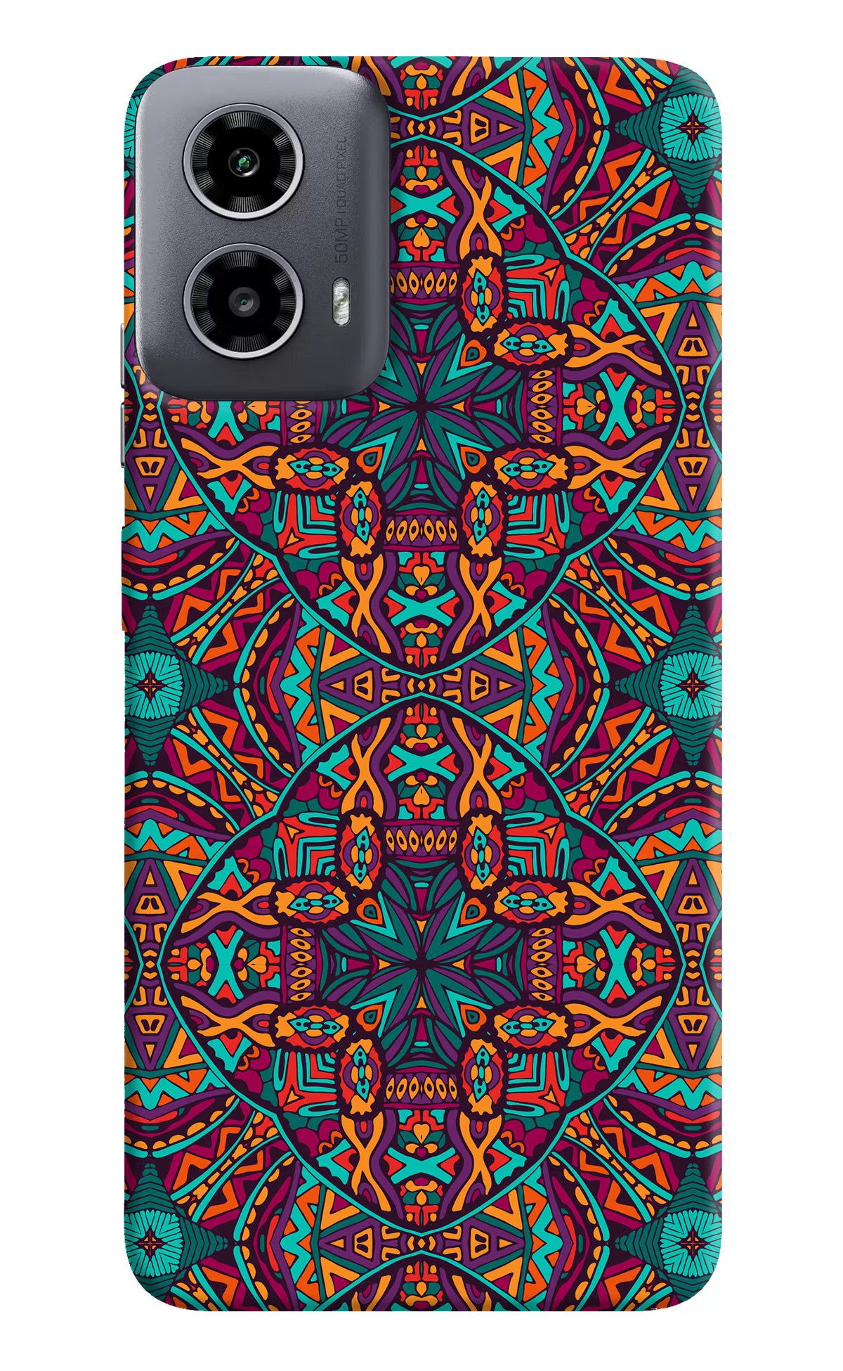 Colour Mandala Moto G34 5G Hard Case Back Cover by Casekaro
