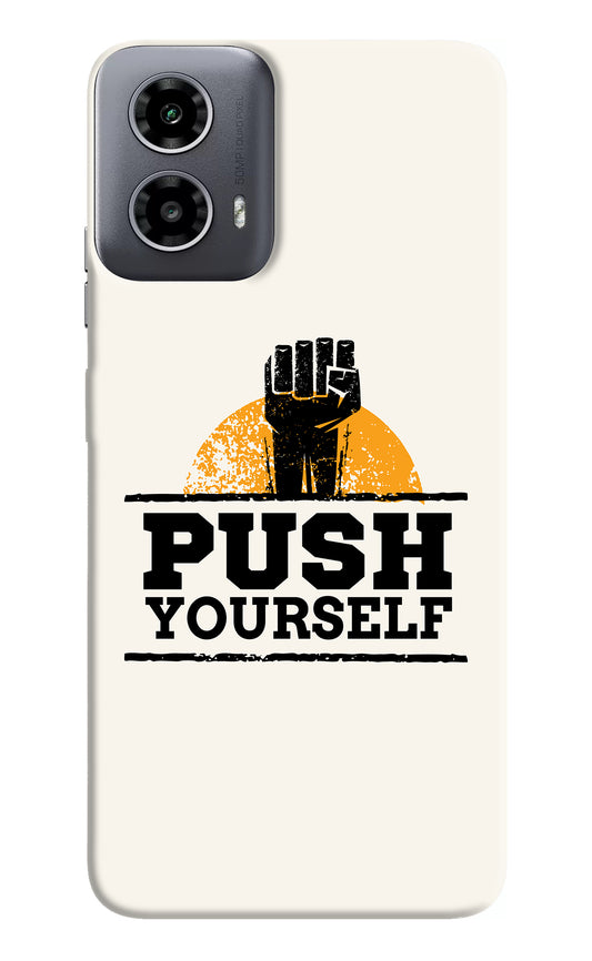 Push Yourself Moto G34 5G Back Cover