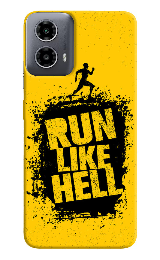 Run Like Hell Moto G34 5G Back Cover