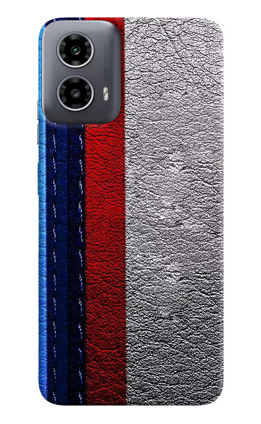BMW Stripes Moto G34 5G Hard Case Back Cover by Casekaro
