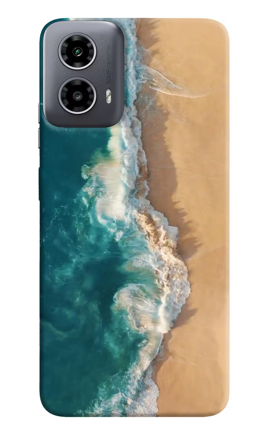 Ocean Beach Moto G34 5G Back Cover, Hard case