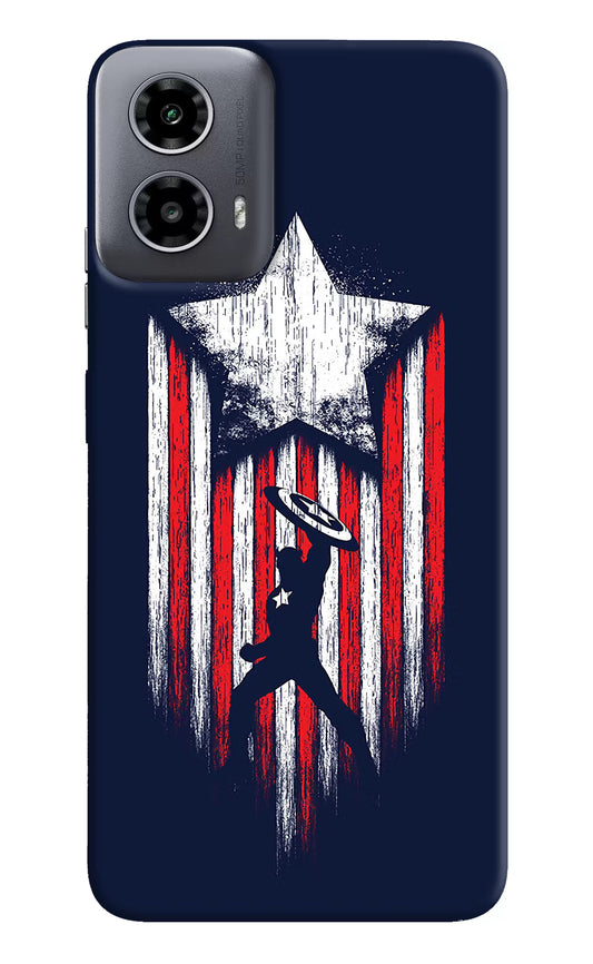 Captain America Marvel Art Moto G34 5G Hard Case Back Cover by Casekaro