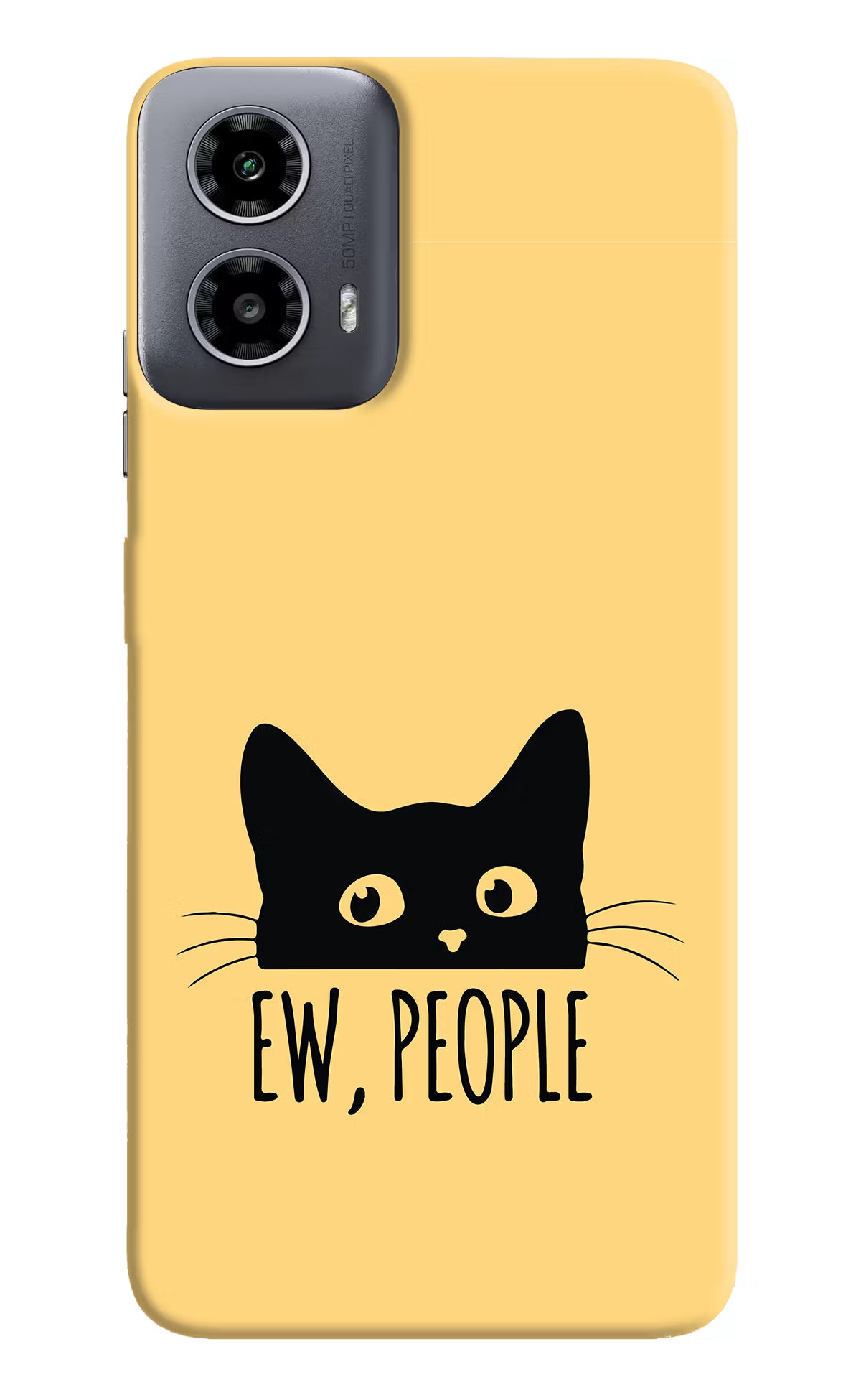 Ew People Catitude Moto G34 5G Hard Case Back Cover by Casekaro