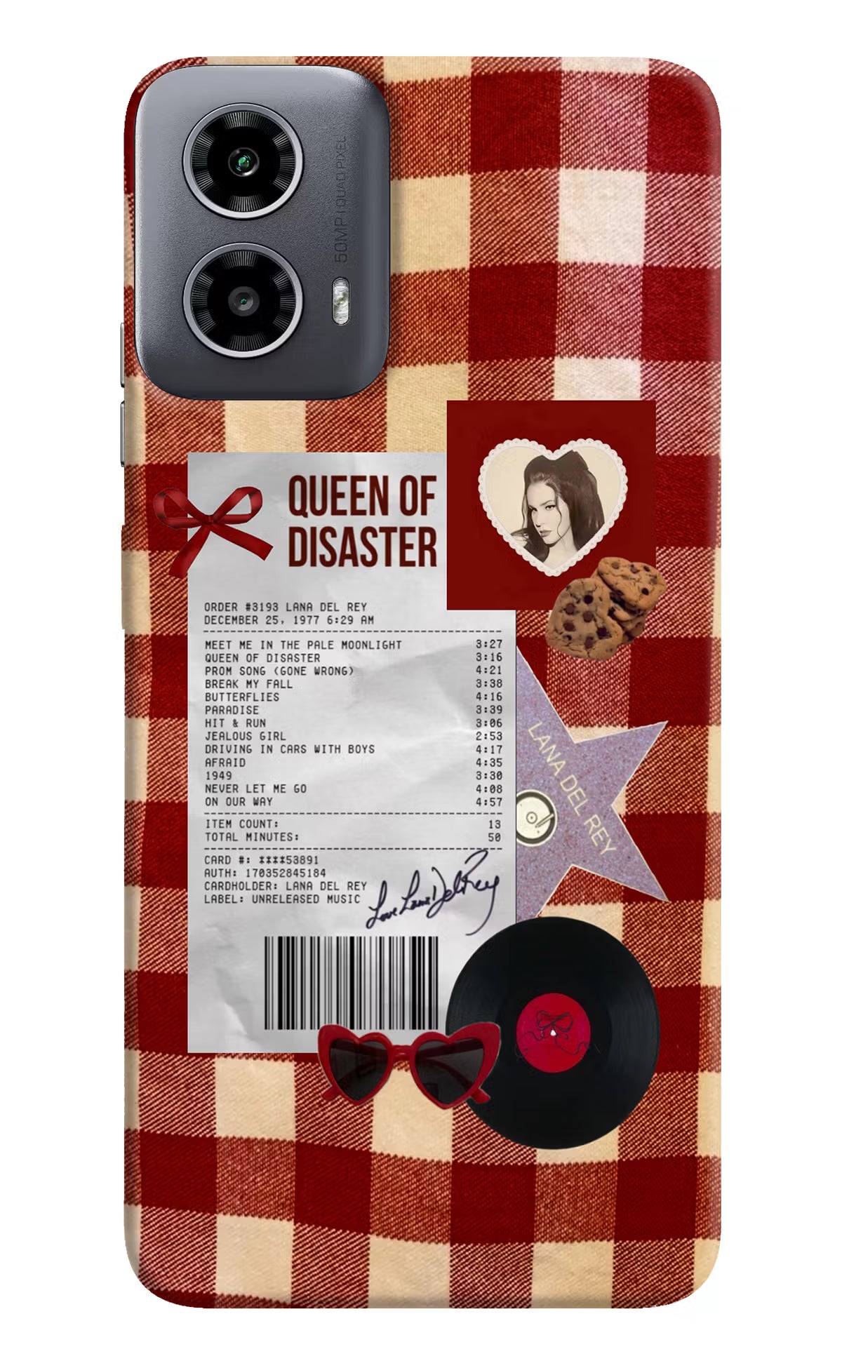 Queen of Disaster Moto G34 5G Hard Case Back Cover by Casekaro