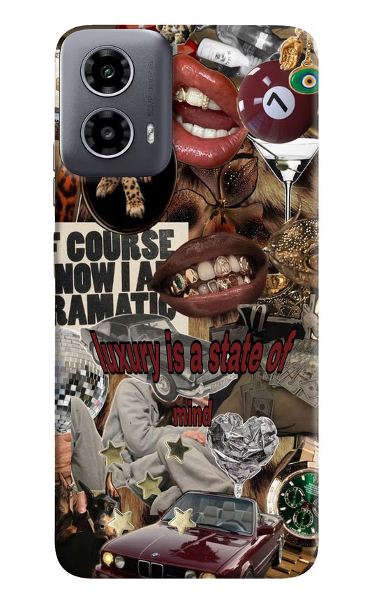 Luxury Moto G34 5G Hard Case Back Cover by Casekaro