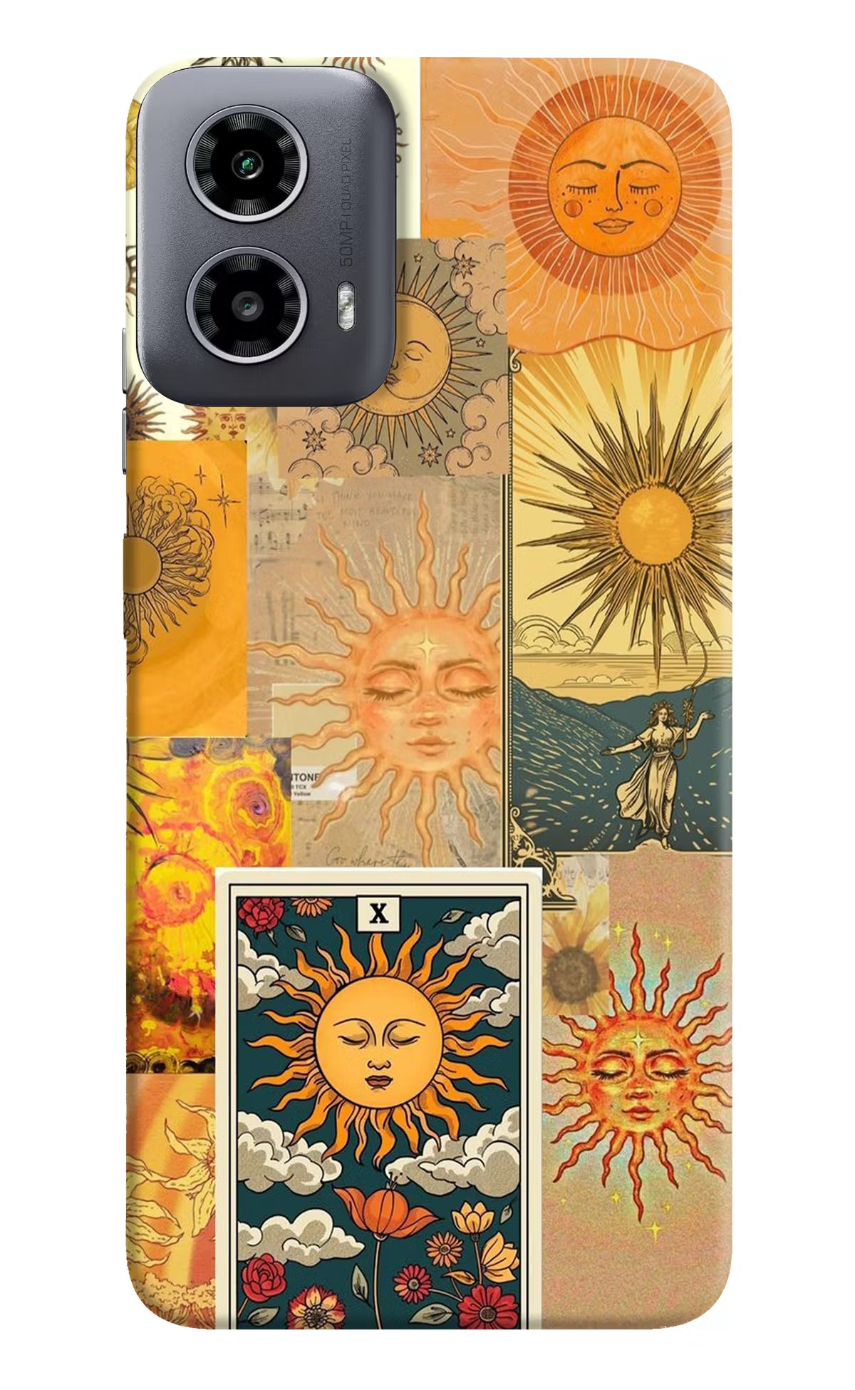 Sun Moto G34 5G Hard Case Back Cover by Casekaro