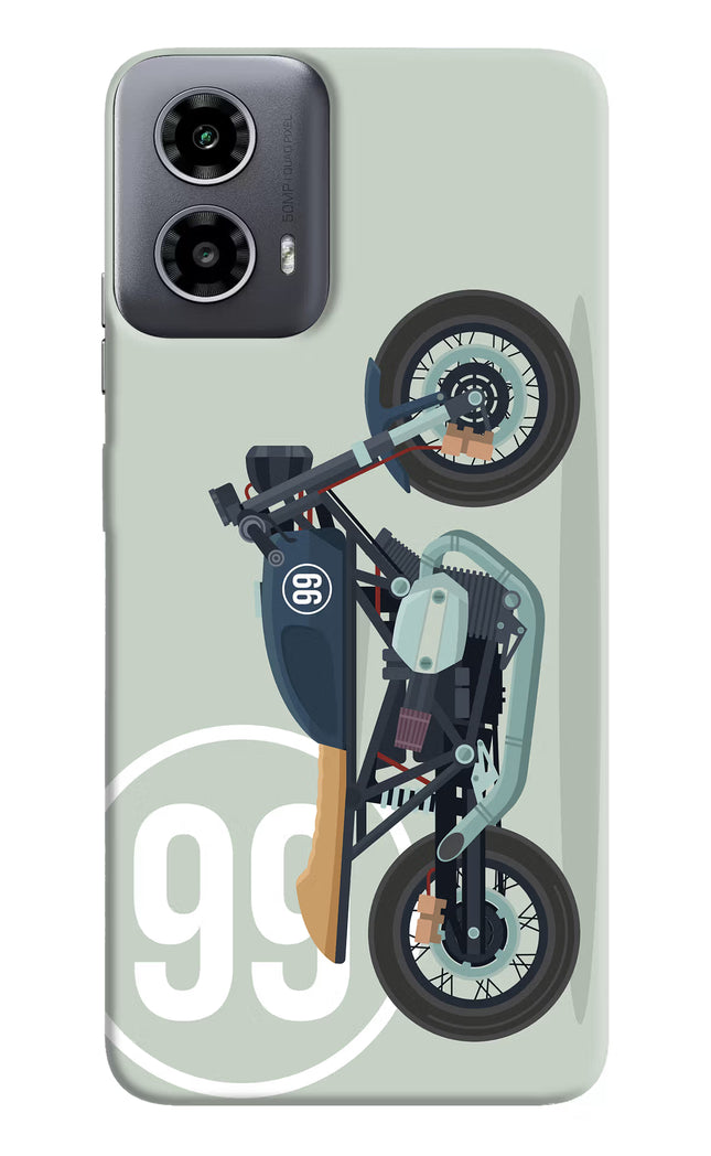 Classic Cafe Racer 99 Moto G34 5G Hard Case Back Cover by Casekaro