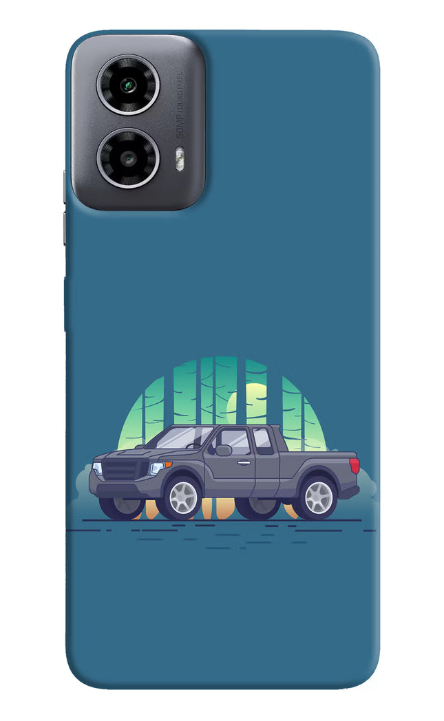 Retro Garage Vibe Moto G34 5G Hard Case Back Cover by Casekaro