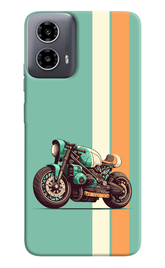 Striped Moto Drift Moto G34 5G Hard Case Back Cover by Casekaro