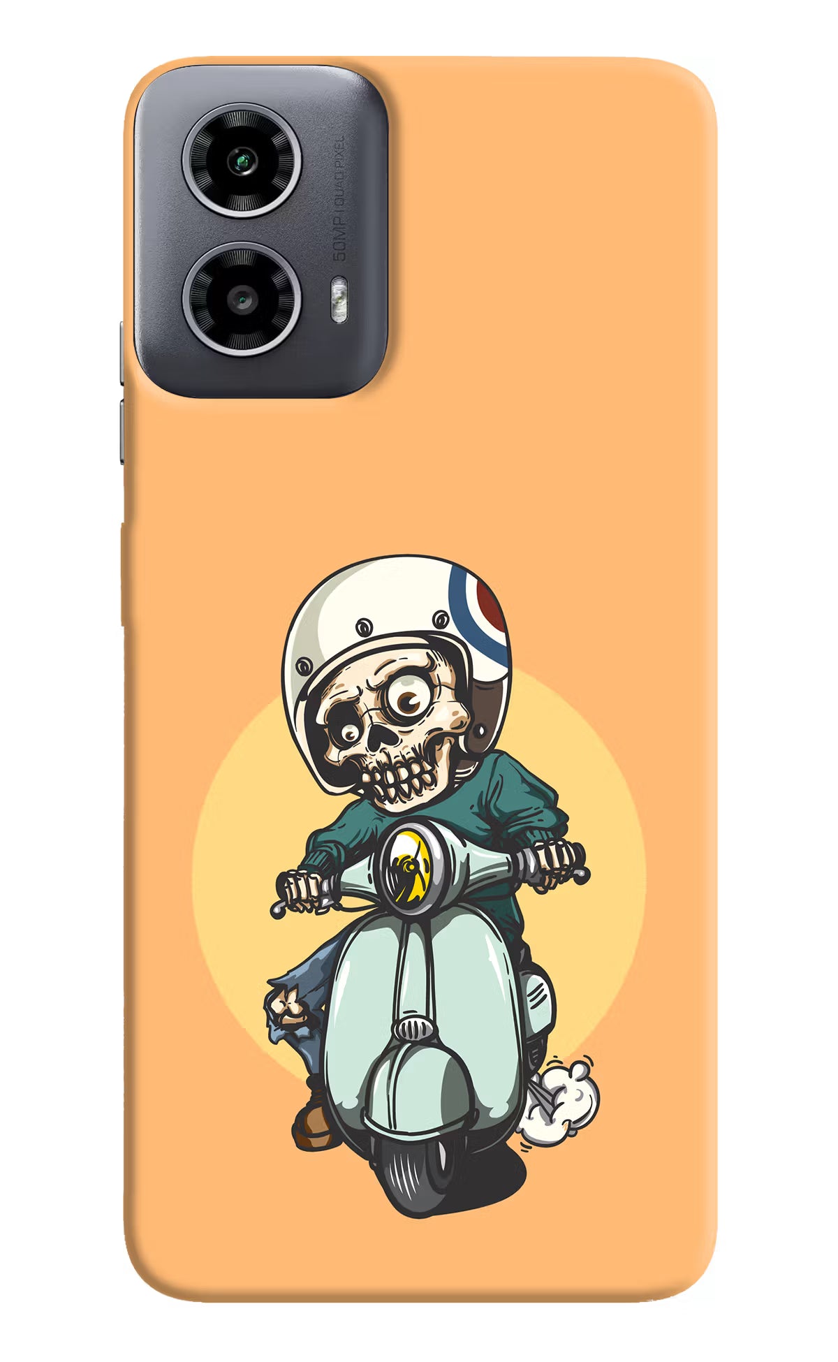 Undead Biker Moto G34 5G Hard Case Back Cover by Casekaro