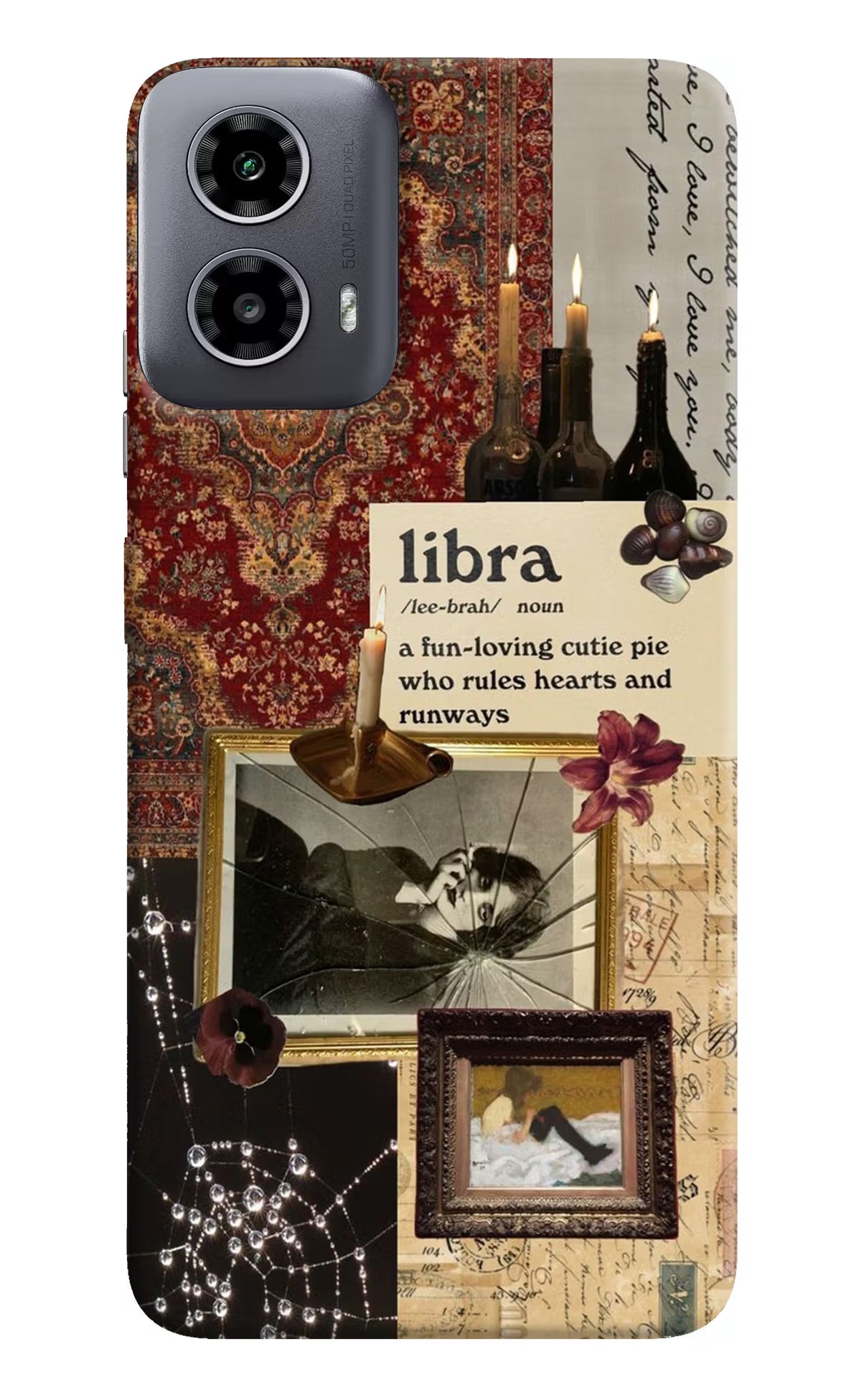 Libra Zodiac Moto G34 5G Hard Case Back Cover by Casekaro