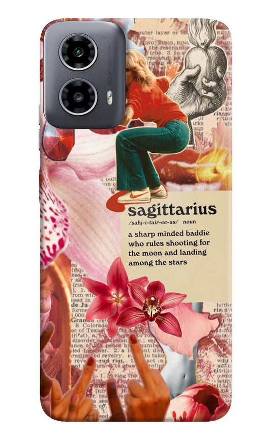 Sagittarius Zodiac Moto G34 5G Hard Case Back Cover by Casekaro