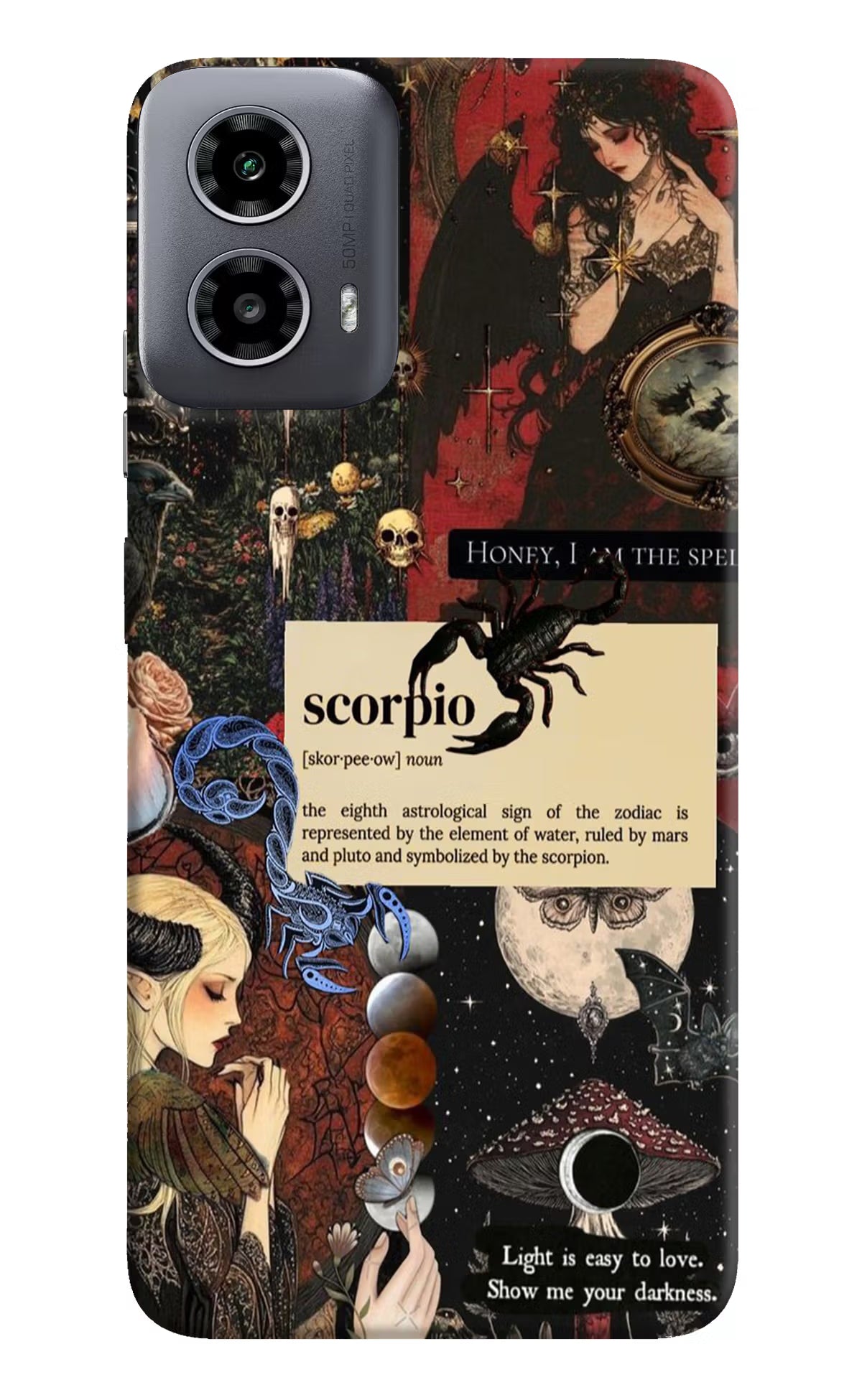 Scorpio Zodiac Moto G34 5G Hard Case Back Cover by Casekaro