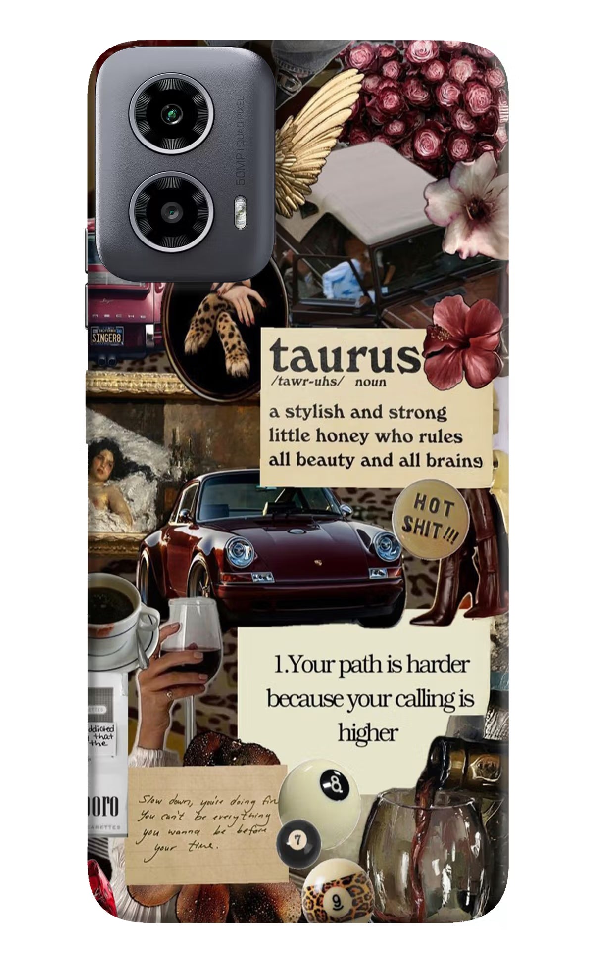 Taurus Zodiac Moto G34 5G Hard Case Back Cover by Casekaro