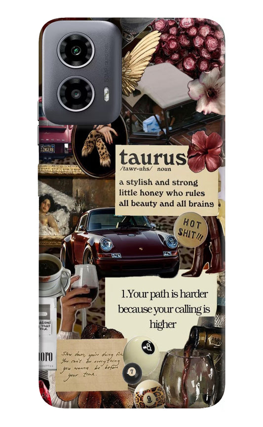 Taurus Zodiac Moto G34 5G Hard Case Back Cover by Casekaro