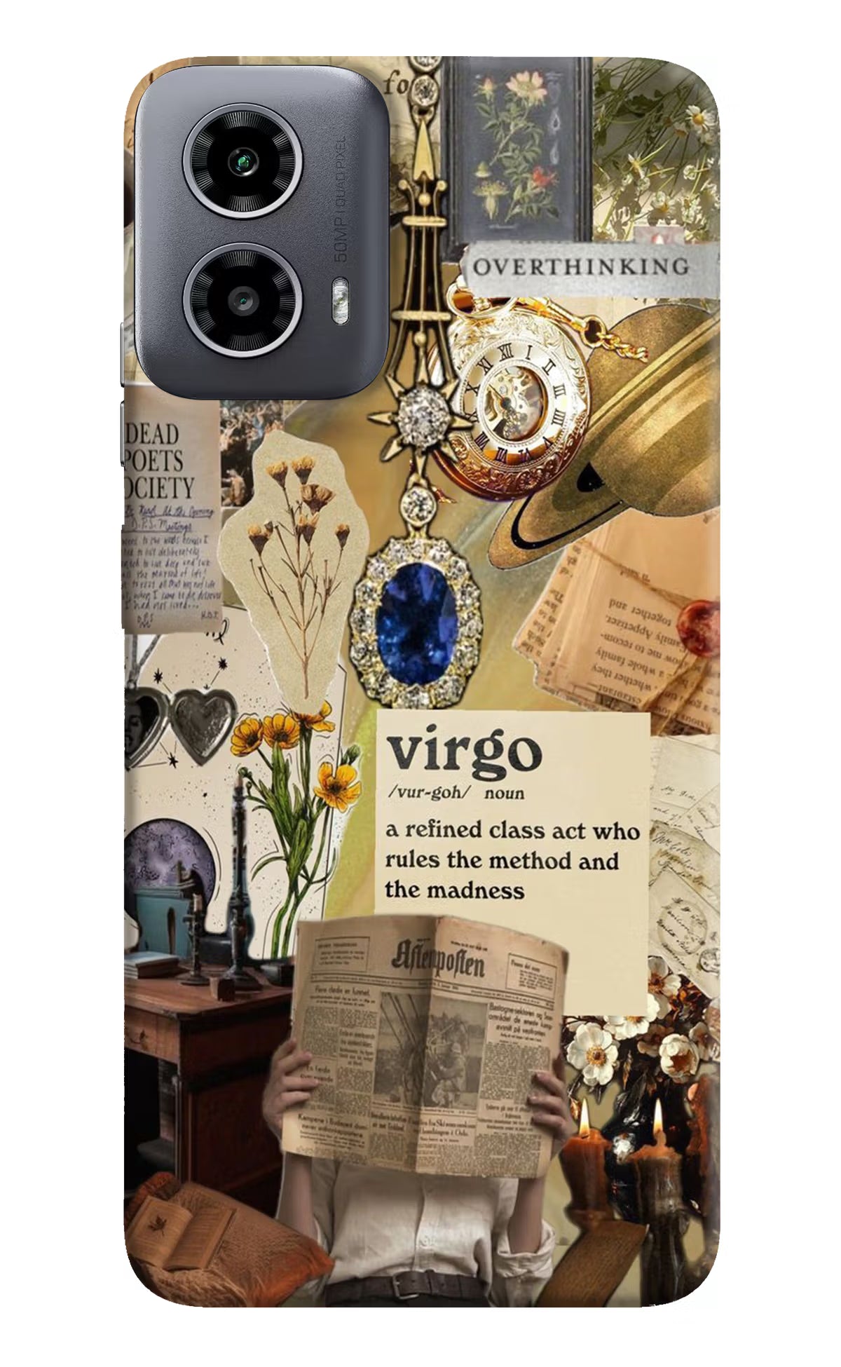 Virgo Zodiac Moto G34 5G Hard Case Back Cover by Casekaro