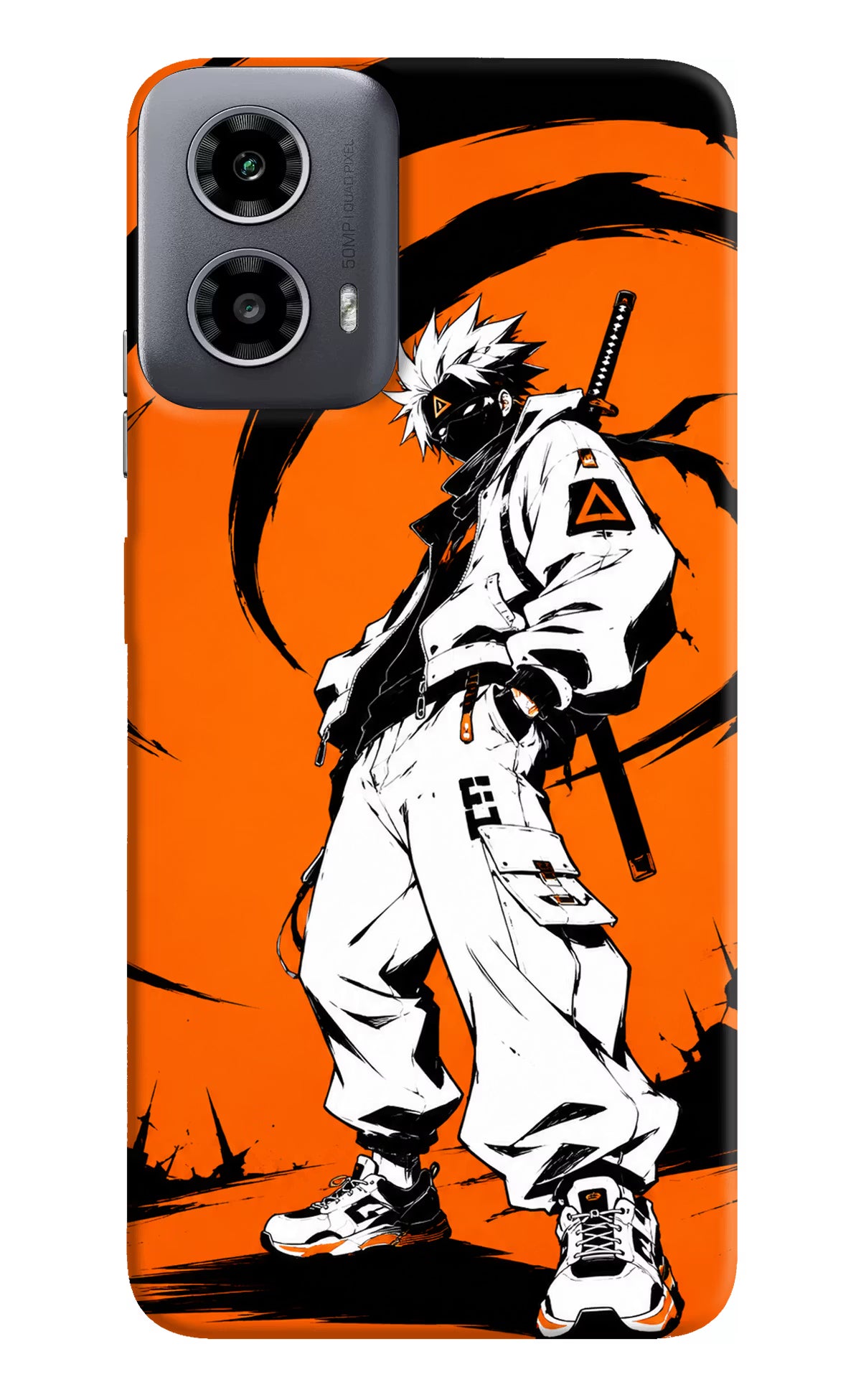 Street Samurai  Moto G34 5G Hard Case Back Cover by Casekaro