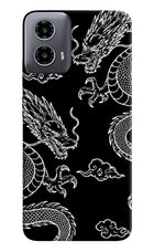 Twin Dragons Moto G34 5G Hard Case Back Cover by Casekaro
