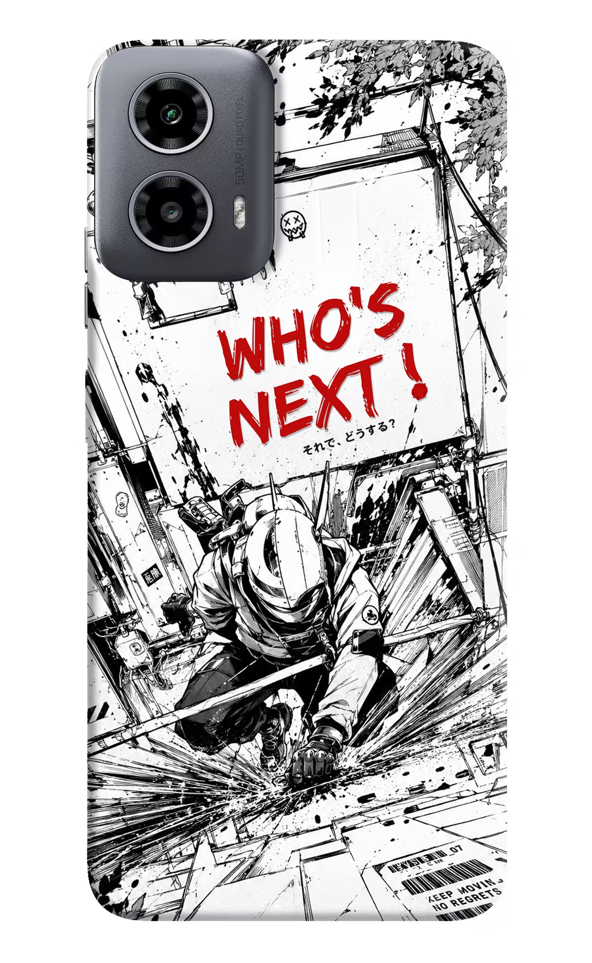 Who's Next Moto G34 5G Hard Case Back Cover by Casekaro