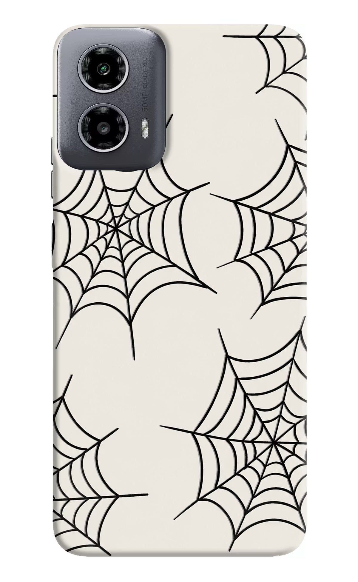 Spider Web Moto G34 5G Hard Case Back Cover by Casekaro