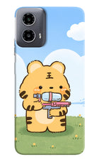 Tiger Treat Moto G34 5G Hard Case Back Cover by Casekaro