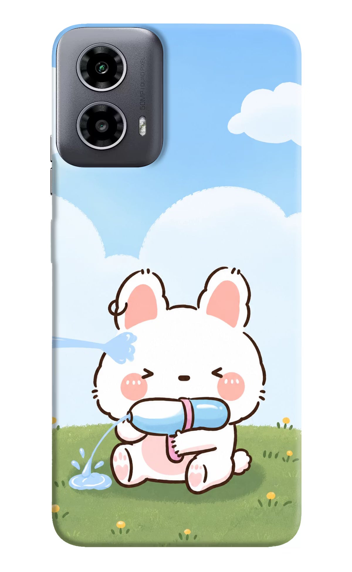 Bunny Treat Moto G34 5G Back Cover
