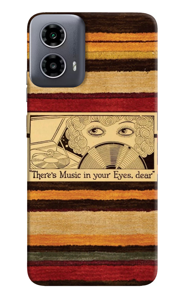 Vinyl Stripes Moto G34 5G Hard Case Back Cover by Casekaro