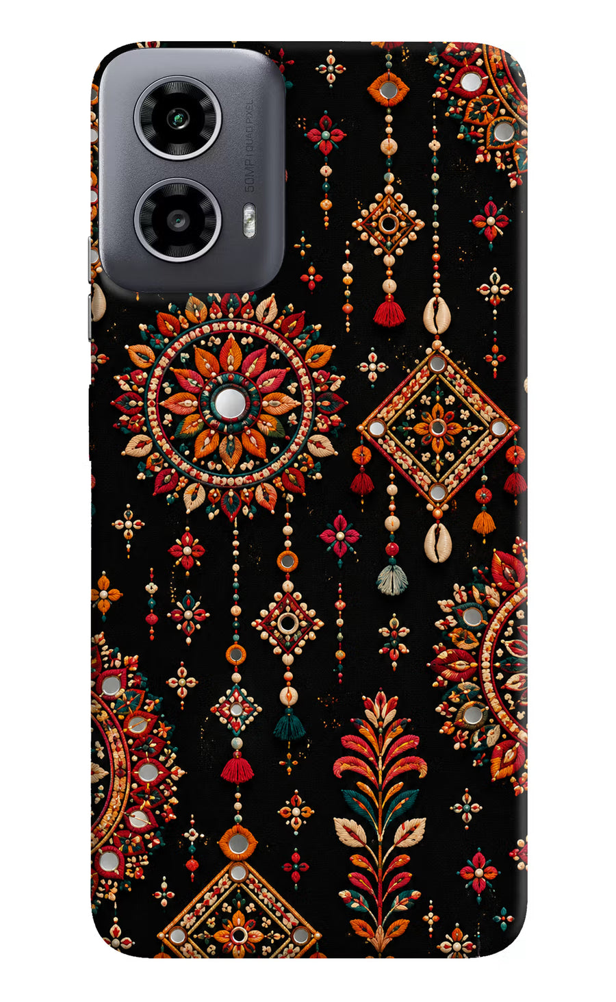 Boho Noir Moto G34 5G Back Cover, Hard case