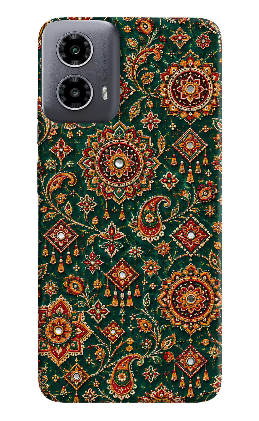 Green Pataka Moto G34 5G Back Cover, Hard case