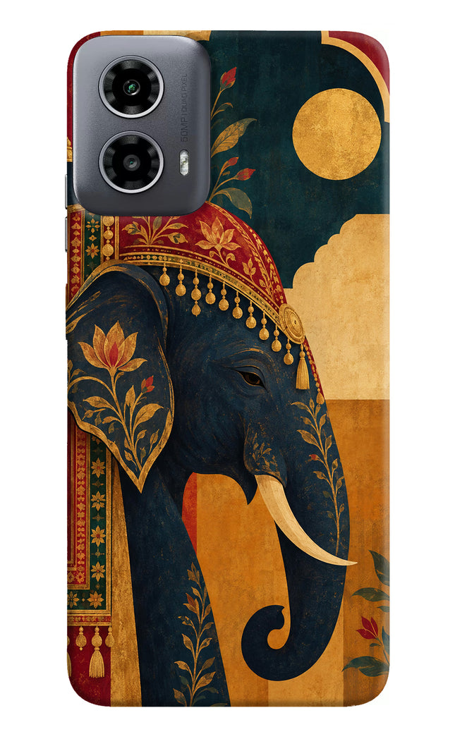Royal Elephant Moto G34 5G Hard Case Back Cover by Casekaro
