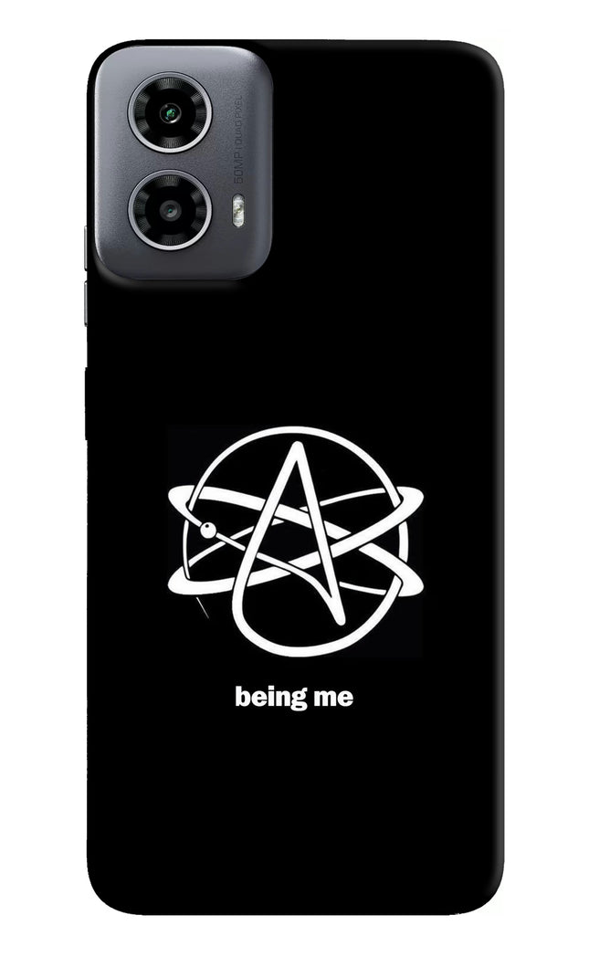 Atheist Symbol Moto G34 5G Hard Case Back Cover by Casekaro